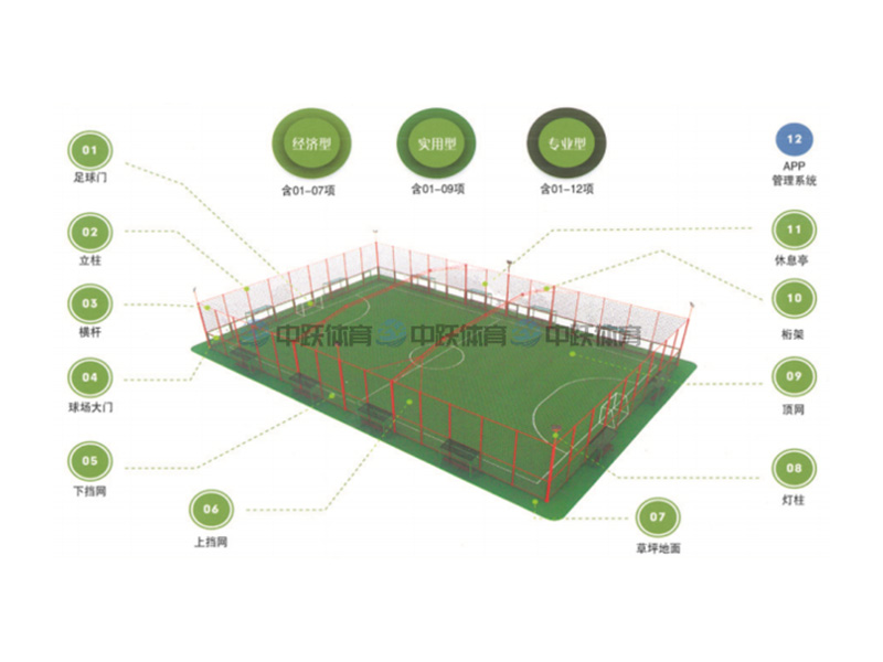 ZYLS-09 根据球场用途及建造预算私人定制
