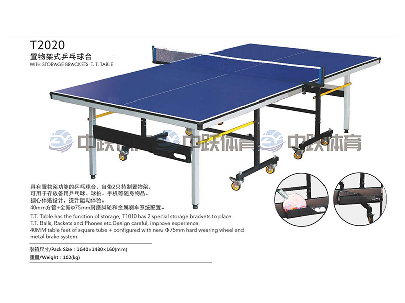 ZYCG-PP-1010置物架式乒乓球台