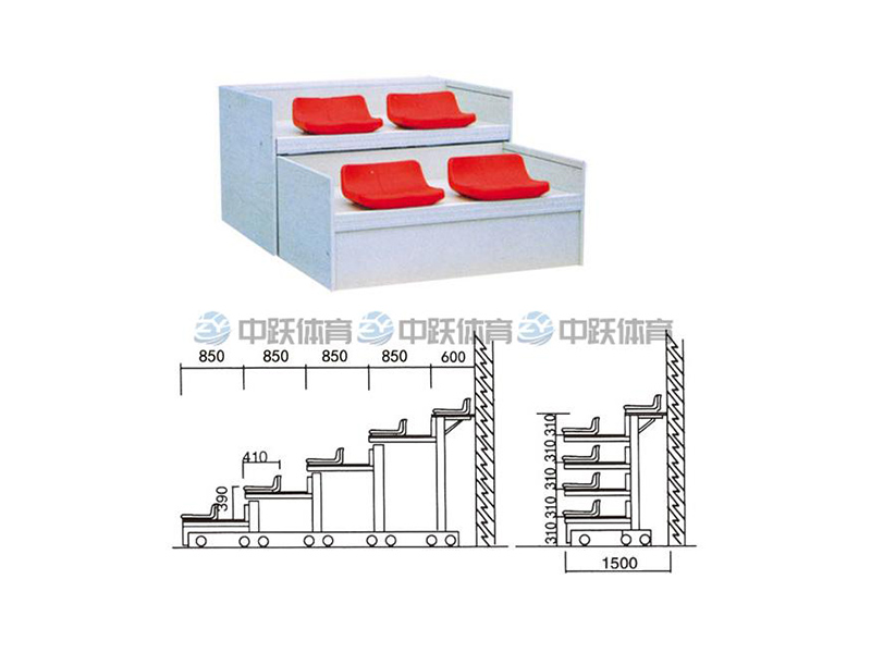 ZYCG-KTY-A 低靠背活动看台